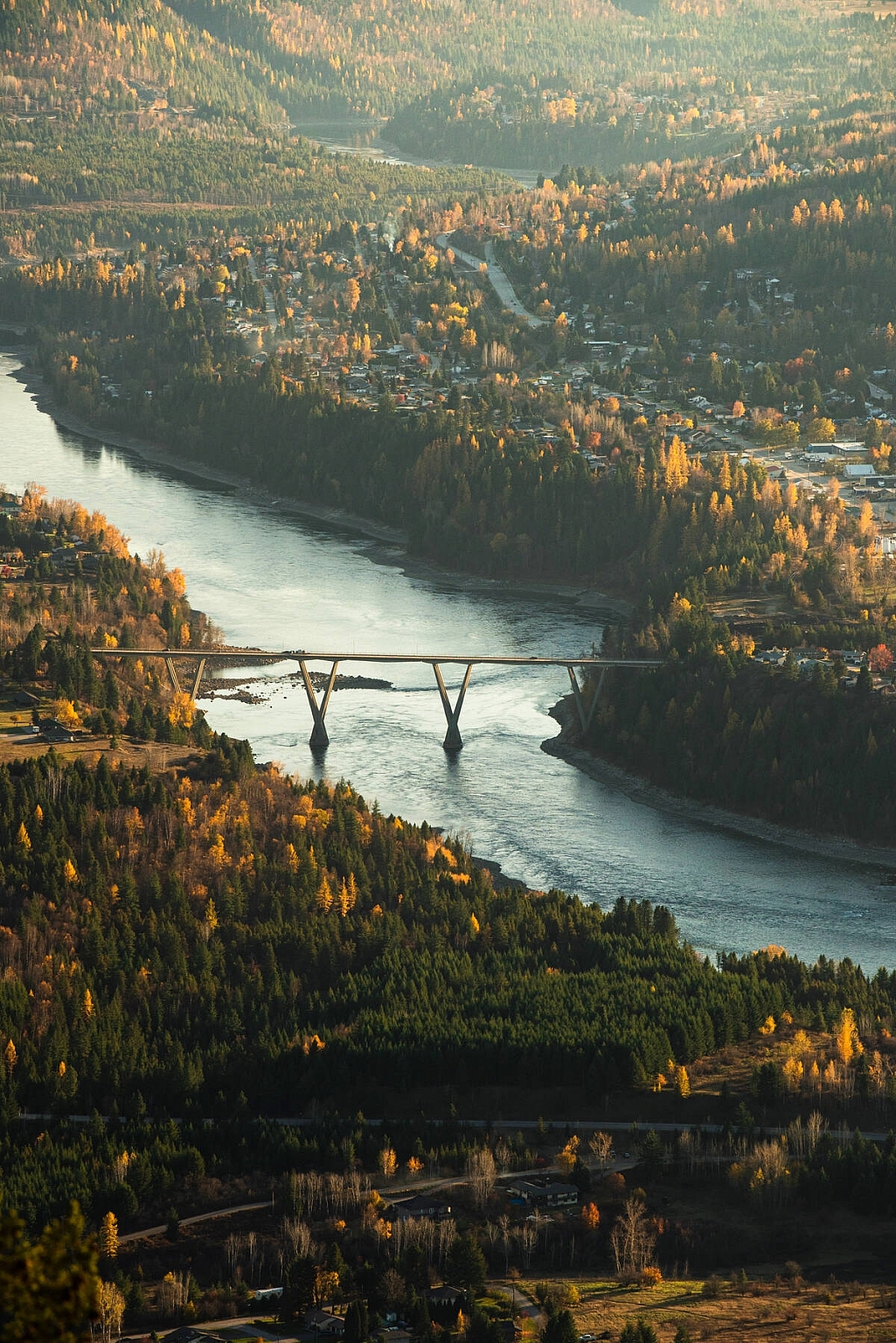 Aerial of view from Mt. Sentinel
