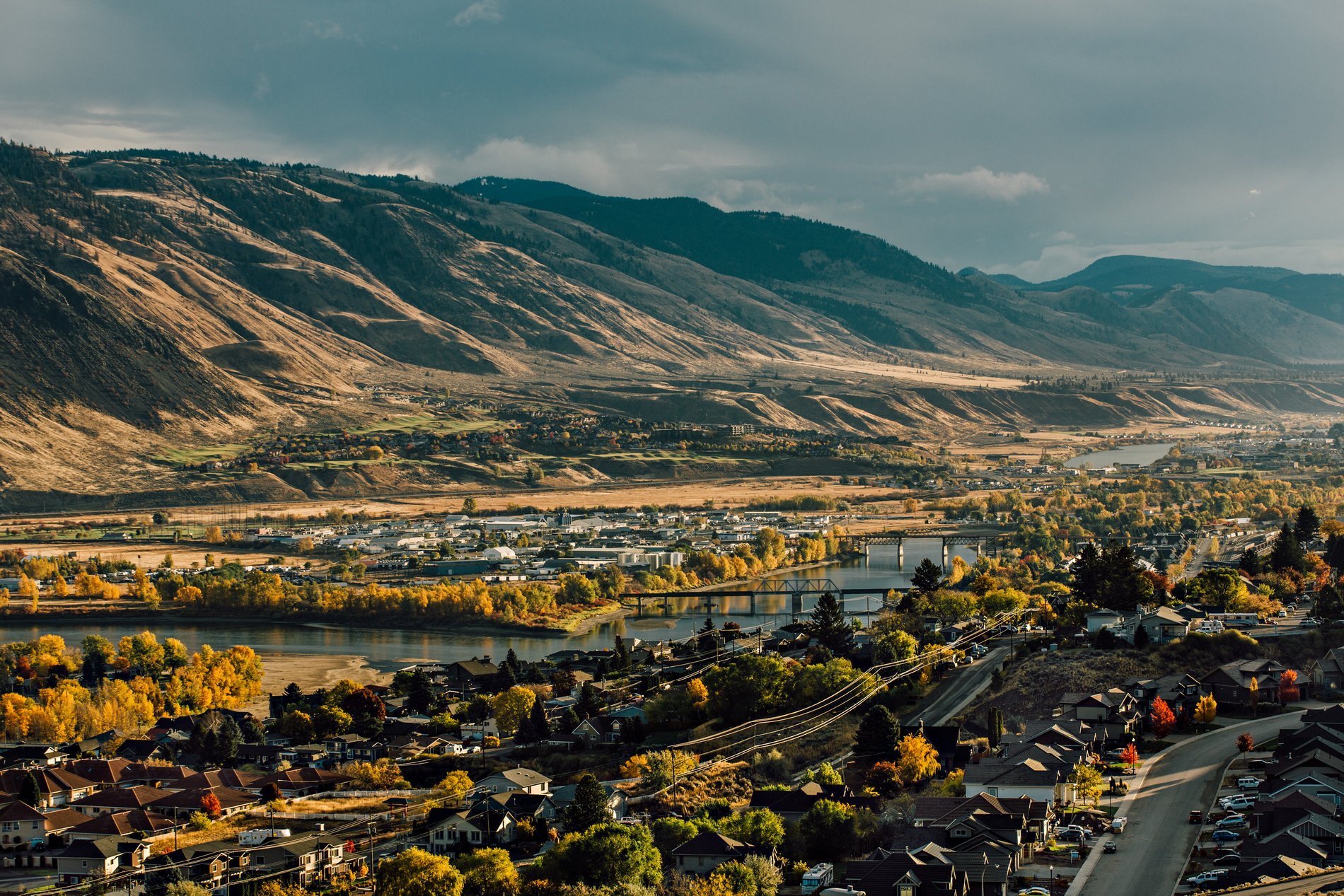 Downtown Kamloops, just off of Columbia Street at the Scenic Lookout at the Panorama Inn
