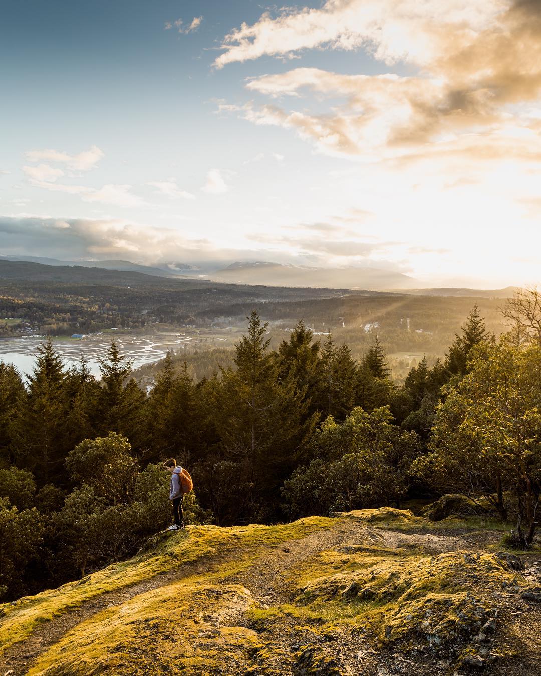 Scenic views on a hike near Nanaimo