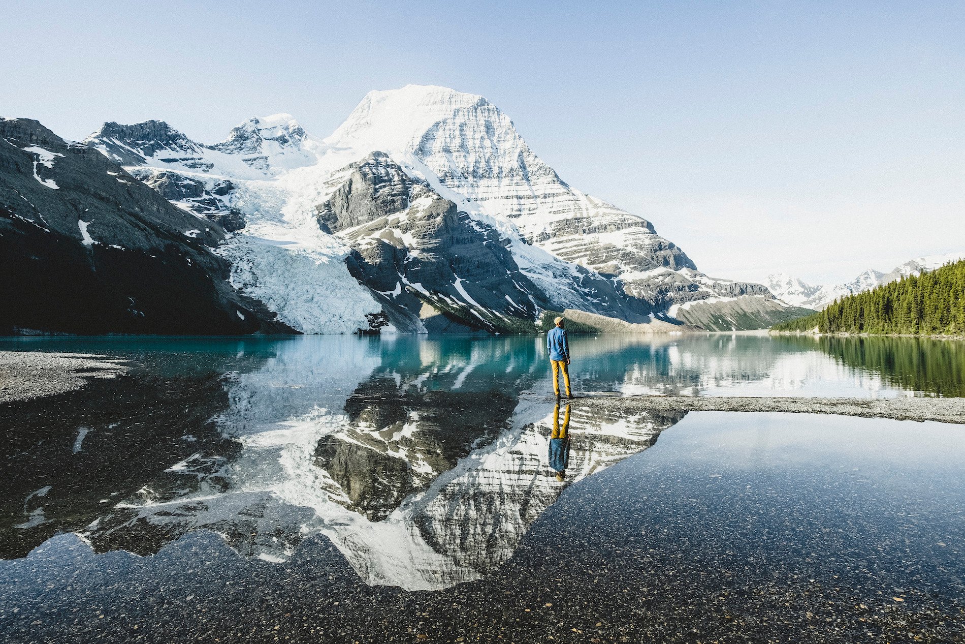 Hiking in Mount Robson Provincial Park.