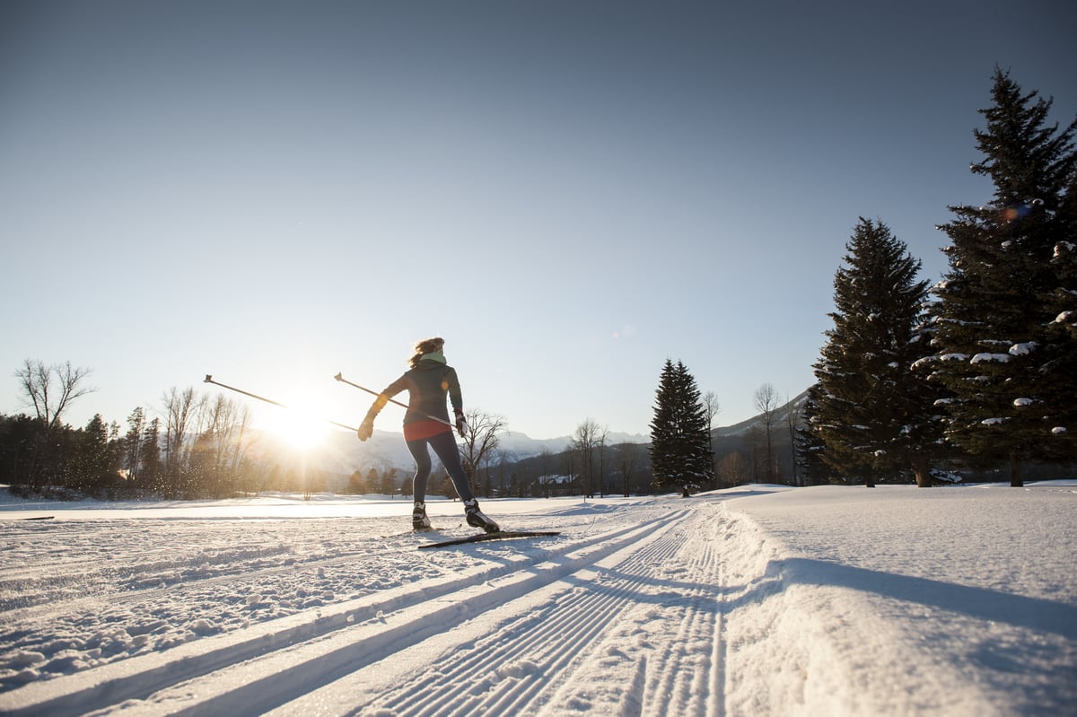 Cross-country skiing in the Kootenay Rockies