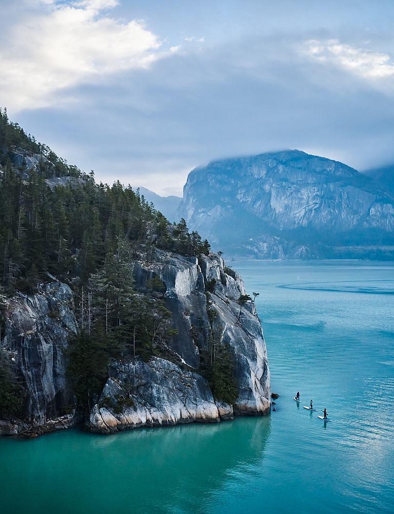 Stand up paddling in Squamish with Norm Hann Expeditions | Destination BC/Hubert Kang