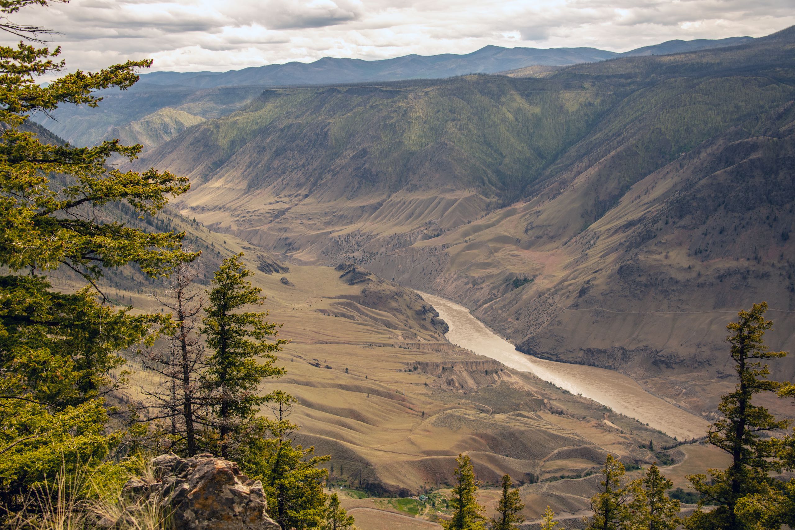 A scenic view of the Fraser Canyon captured during a run at Cougar Point in Edge Hills Provincial Park near Clinton.