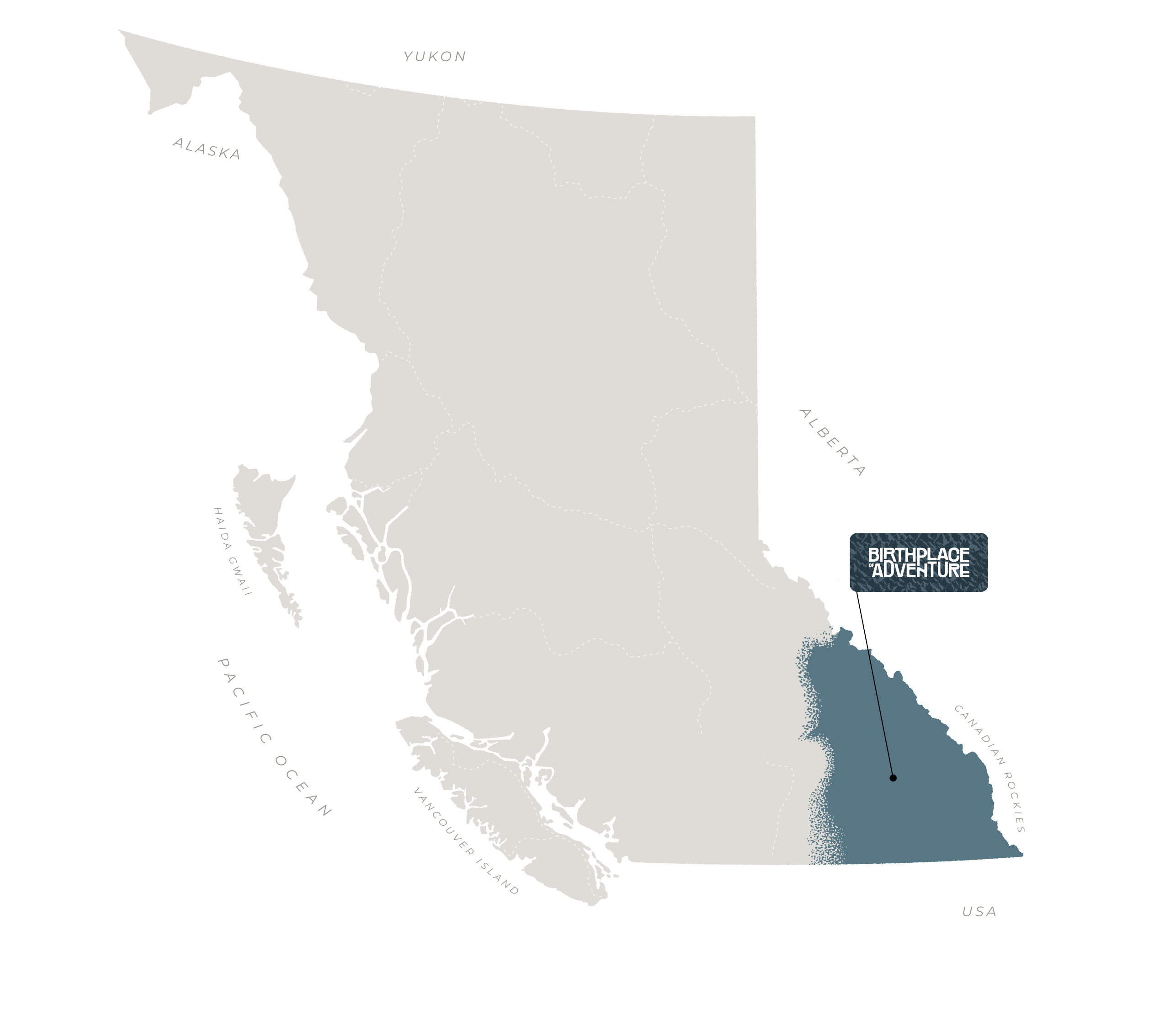 Map Of British Columbia, Canada