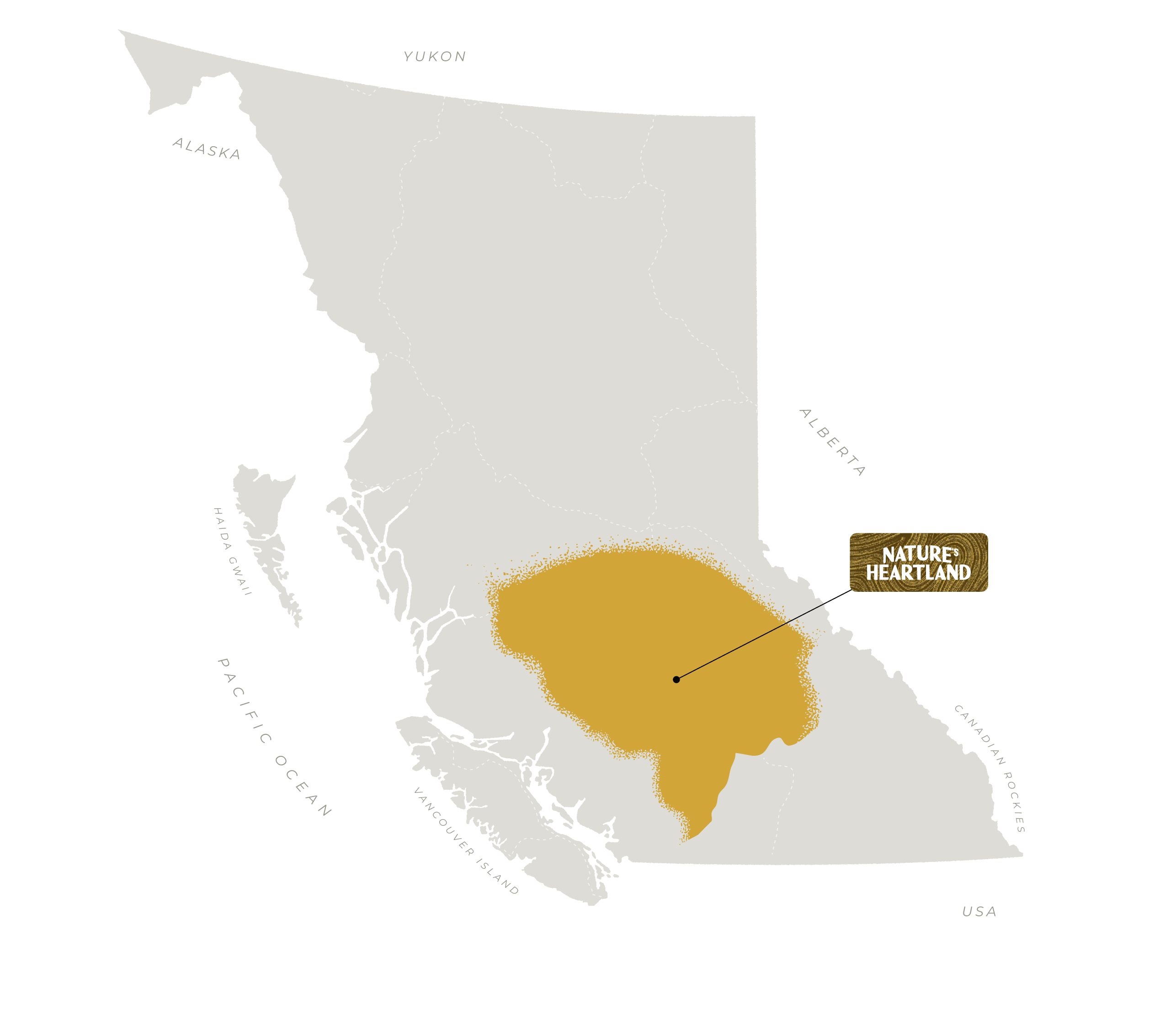 Map Of British Columbia, Canada