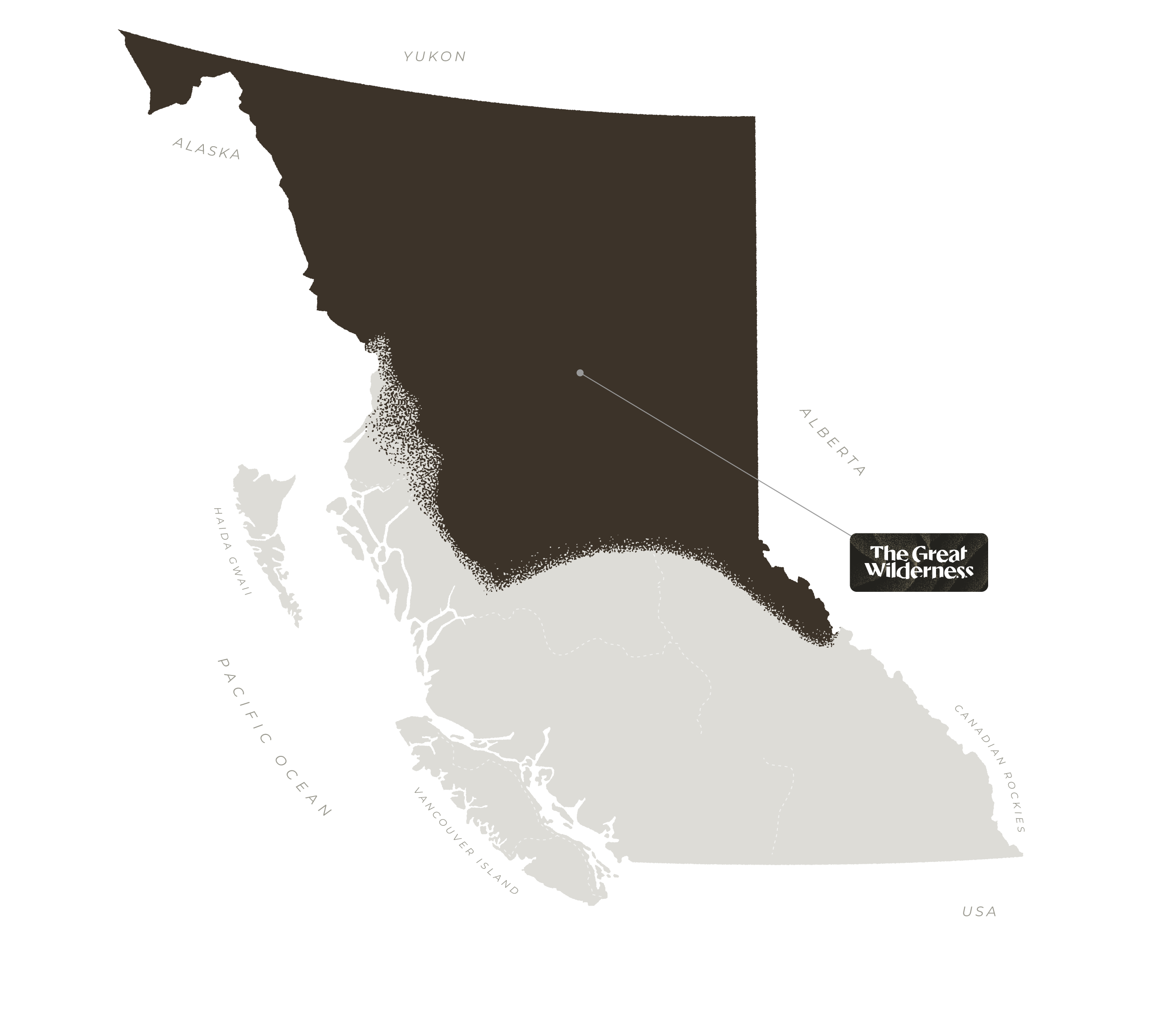 Map Of British Columbia, Canada