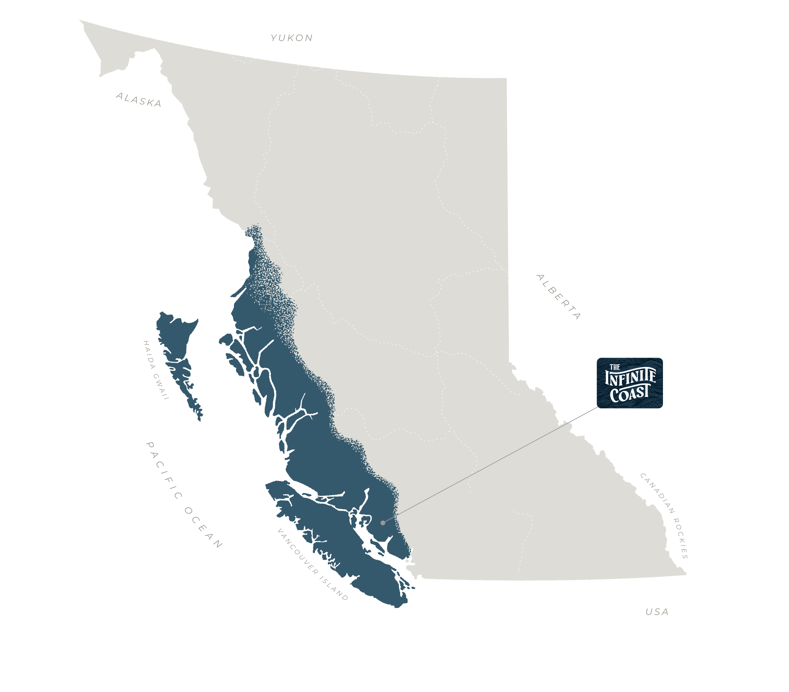 Map Of British Columbia, Canada
